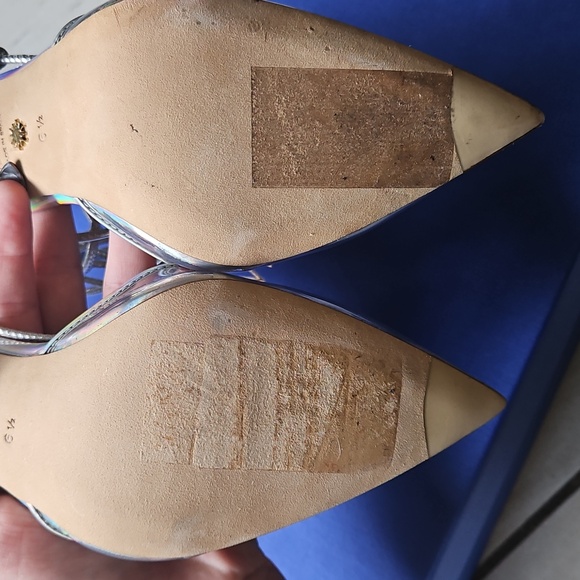NWT Stuart Weitzman Iridescent Clear Strappy Heels [Size 6.5] - Picture 6 of 7